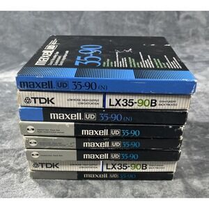 Lot Of 8 Used Maxell UD 35-90 Reel to Reel Tapes Music Vintage Oldies